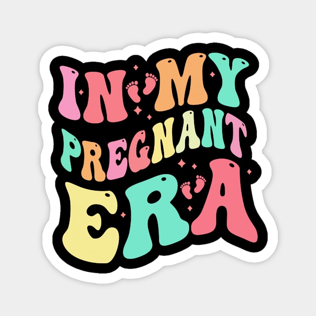 In My Pregnant Era Funny Pregnancy Announcement Pregnant Magnet by New Hights