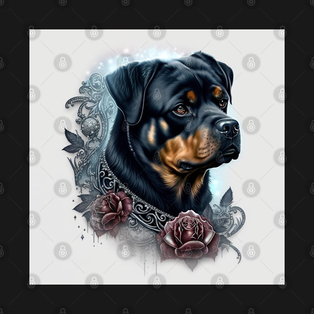 Rottweiler Art by Enchanted Reverie