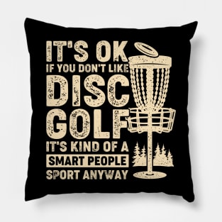 Funny Disc Golf Tournament Sport Player Gift Pillow