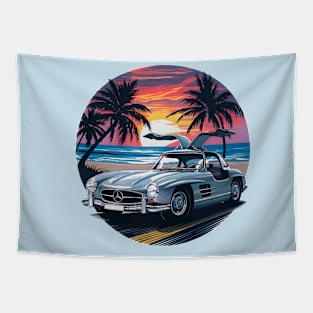 Mercedes Benz 300 SL Gullwing Vintage Tapestry