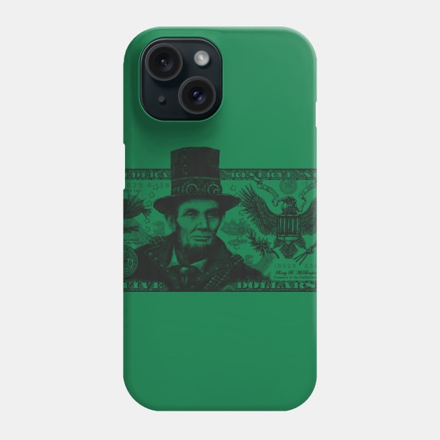 Steampunk Abe Phone Case by kg07_shirts