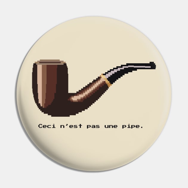 This is not a pipe - rene magritte Pin by abbmo