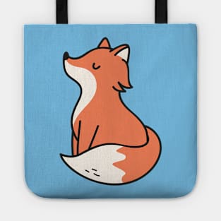 Cute Baby Fox Doodle Drawing Tote