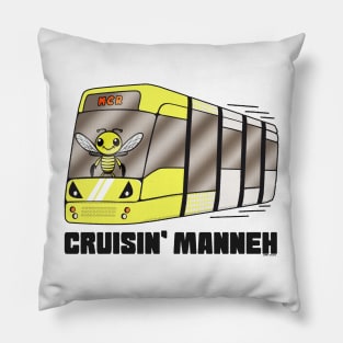 Cruisin' Manneh (Cruising Manchester Metrolink tram) Pillow