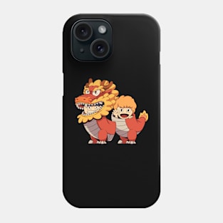 kids in dragon costumes Phone Case