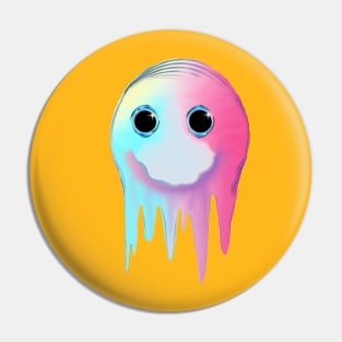 Funny smiling face Pin