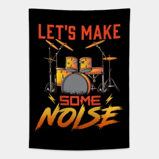 Drummer Let's Make Some Noise Drums Drumming Tapestry