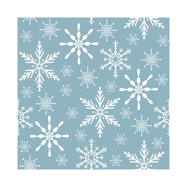 Snowflake seamless pattern design by SooperYela