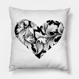 Filigree Heart 🖤 Pillow