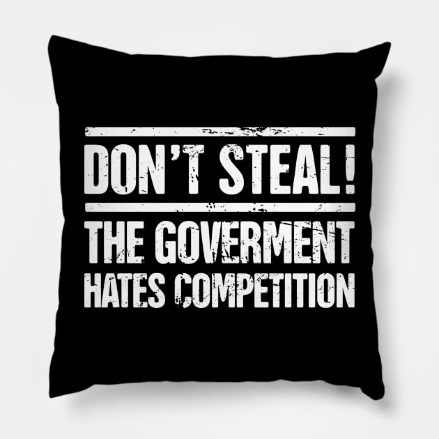 Funny United States Election Libertarian Party Pillow by Wizardmode