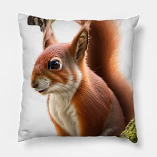 Red Squirrel Pillow