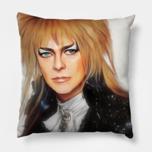 Labyrinth Watercolor King Portrait Pillow