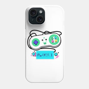 Player 1 Retro Controller Phone Case