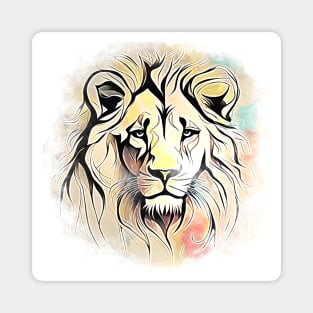 Lion Head Design Magnet