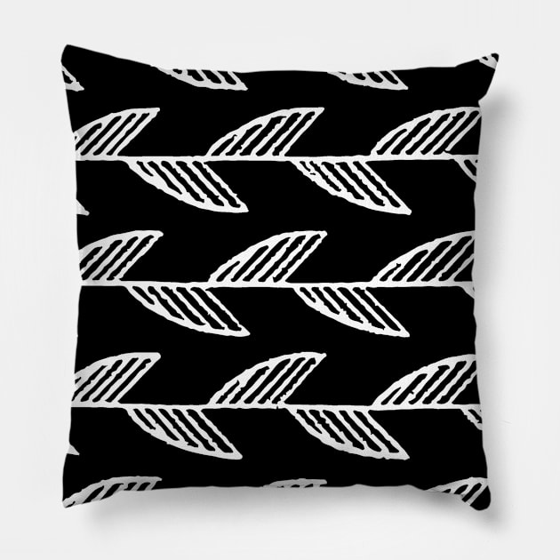 Geometric Vines Pillow by CelestialStudio