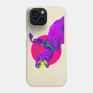 Tokebi's Skull Riding a Dinosaur Phone Case