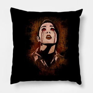 Vampire Lady is a Sad Panda Pillow