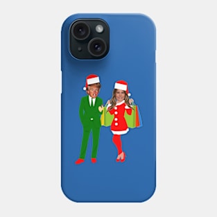 christmas donald trump melania santa trump Phone Case