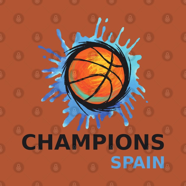 Spain - Basketball World Champion by FarStarDesigns