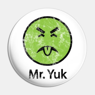 Mr. Yuk Retro Vintage Distressed Pin