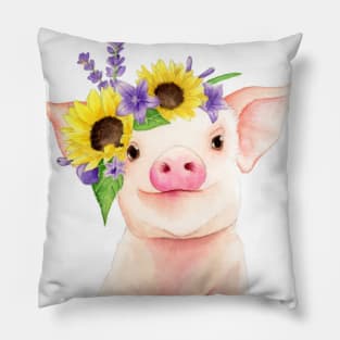 Blossoming Piglet Pillow