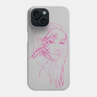 Mesmerizing drawing beauty face Phone Case