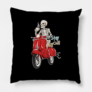 Skeleton, coffee lovers, Funny gift Pillow