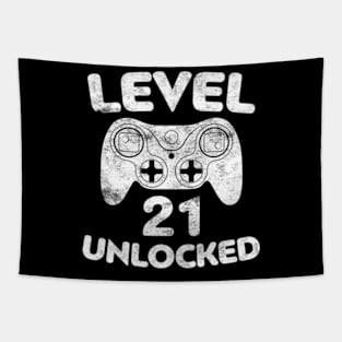 Level 21 21st Video  Birthday Tapestry