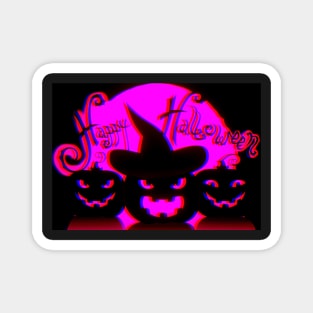 Pink Halloween Magnet