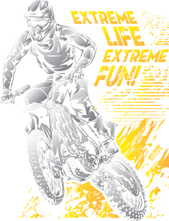 ORANGE EXTREME LIFE EXTREM FUN Magnet