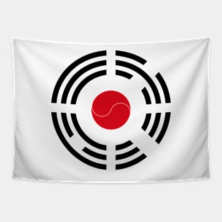 Korean Japanese Multinational Patriot Flag Series Tapestry