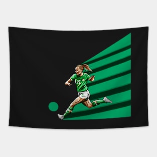 Katie McCabe- Ireland Womens National Team Football Artwork Tapestry