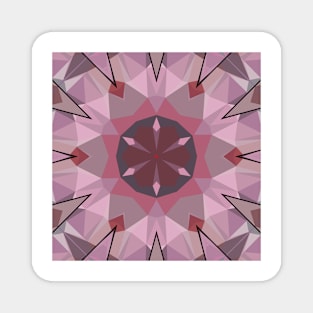 floral fantasy in shades of pink Magnet