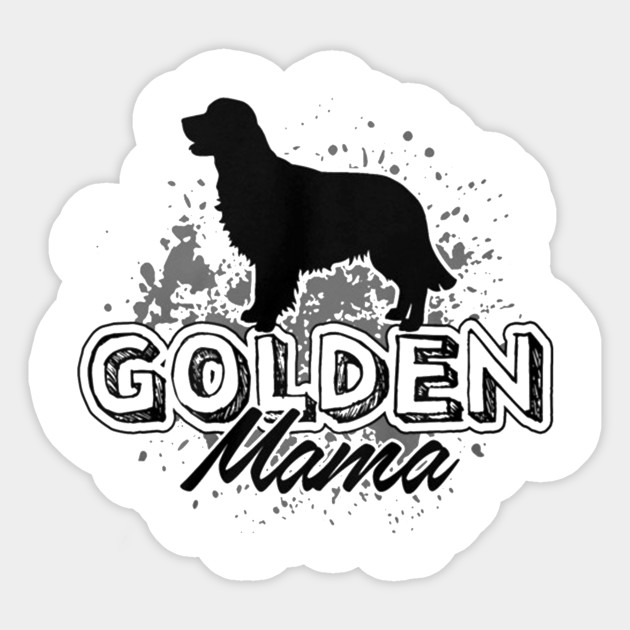Golden Retriever Mama Golden Retriever Sticker Teepublic