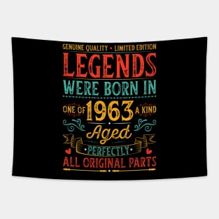 Legends Were Born In 1963 Aged Perfectly Tapestry