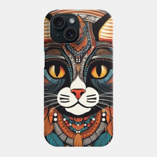 Tribal Feline Majesty Phone Case