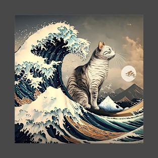 Cat of the wave T-Shirt