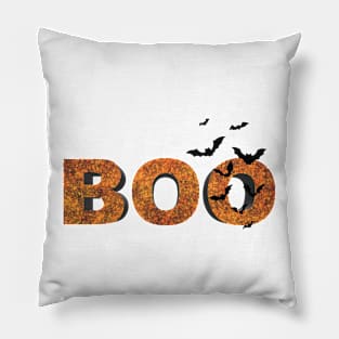 Scary 3D letters "Boo" Pillow