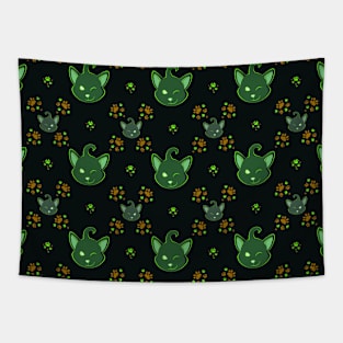 Ghost cat pattern Tapestry