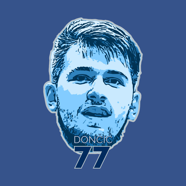 Luka Doncic number 77 - Dallas Mavericks - Long Sleeve T ...