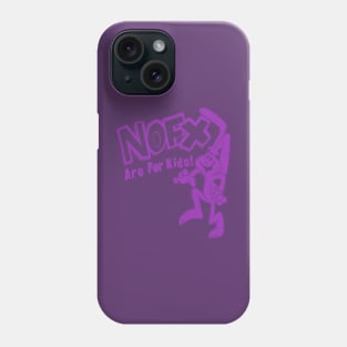 90s nofx are for kids purple Phone Case
