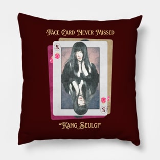 Kang Seulgi Face Card Red Velvet Pillow