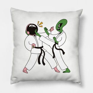 Alien Astronaut Space Karate Pillow