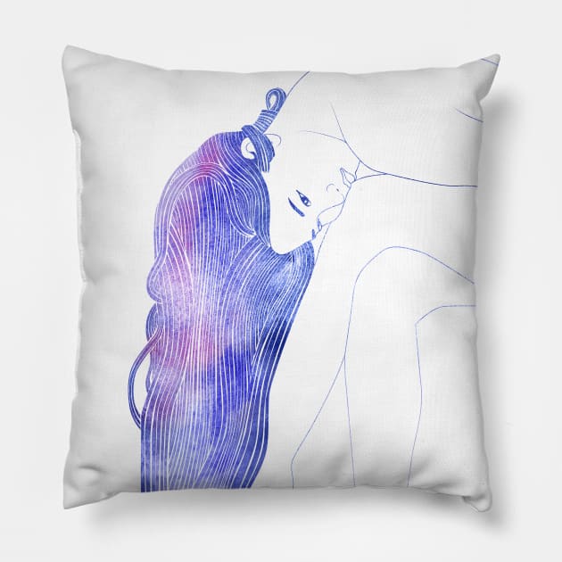 Nereid CXIX Pillow by Sirenarts