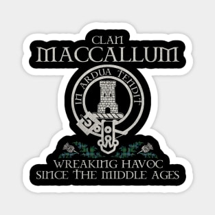 Clan MacCallum crest Scottish surname tartan Thistle vintage Magnet