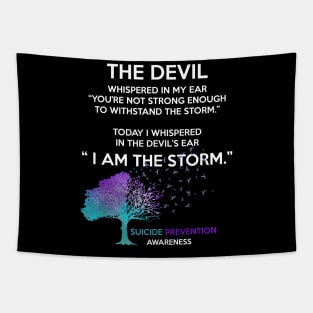 I Am The Storm Suicide Prevention Awareness Tapestry