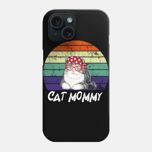 Vintage cat mommy Phone Case