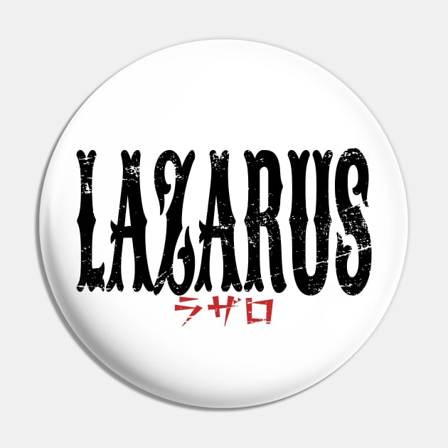 Lazarus Anime Title Black Typography Streetwear Style Edit Pin by Animangapoi