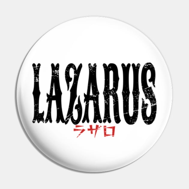 Lazarus Anime Title Black Typography Streetwear Style Edit Pin by Animangapoi