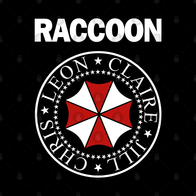 Raccoon City Band by Power Up Prints